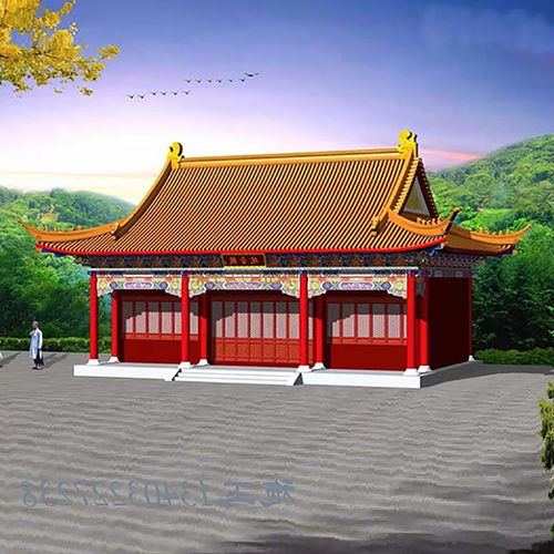 農(nóng)村小型廟宇施工與噴泉設計 三間廟大殿的建造與景觀融合